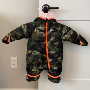 Nike camo infant bunting snow suit